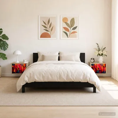 Immagine prodotto di vidaXL Comodini da parete HEESCH, 2 pezzi, effetto legno Sonoma
