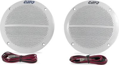 Produktbild von 1 Paar Wasserdichte Lautsprecher Weiß, uv-beständig & korrosionsfrei Größe: 80 Watt