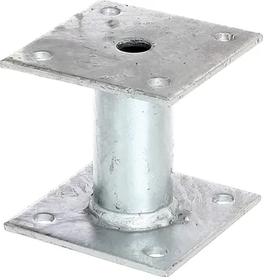 Obrázek produktu pro Podpěry sloupků Alberts | k přišroubování | žárově pozinkované | 100 x 100 mm | sada 2 kusů