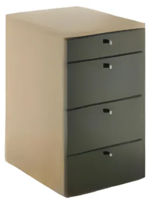 Obrázek produktu pro Moderní komoda hnědá šedá designový kancelářský nábytek pracovna