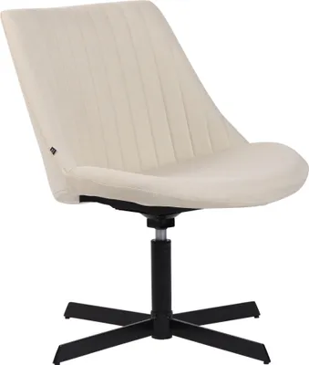 Produktbild von CLP Lounger Granby Stoff mit Metallgestell und Rückenlehne creme
