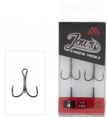 Obrázek produktu pro Mikado Trojháčky Jaws Strong Trojitý Vel. 5 8 Ks