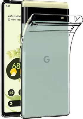 Produktbild von Conie Silikon Schutzhülle für Google Pixel 6 Tasche klar Case Cover Bumper Hülle durchsichtig in transparent
