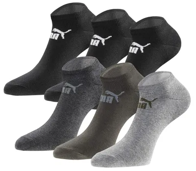 Produktbild von PUMA Sneakersocken 18 Paar Pack Damen Herren Black green mix 39-42