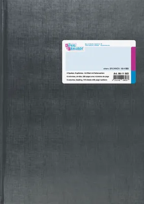 Produktbild von K&E Geschäftsbuch A4 144Bl 8Sp KL 8611583