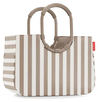 Produktbild von Reisenthel loopshopper L, Beige, Weiß, Polyester, Stoffbeutel, Muster, 25 l, 460 mm
