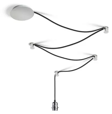 Produktbild von RED - DESIGN RENDL RENDL SPIDER I Pendelleuchte, schwarz verchromt, 230 V, E27, 15 W, R13493