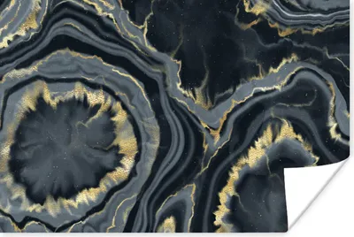 Produktbild von MuchoWow® Poster Geode - Gold - Marmor - Steine 120x80 cm - Bilder