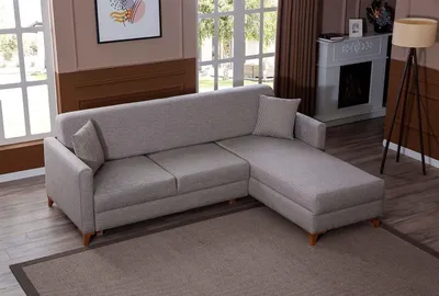 Zdjęcie produktu dla Jasnoszara sofa z tkaniny do salonu designerska sofa Luksusowa sofa narożna Nowa JVmoebel