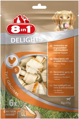 Zdjęcie produktu dla 8in1 Delights, Przekąski, Pies, Kurczak, 210 g