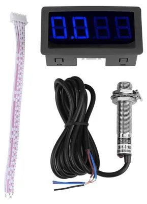 Productafbeelding van Digitale Toerenteller - Snelheidsmeter Meter - Snelheid Meten - 4 Digit LED Display - 80 x 42 x 25 mm
