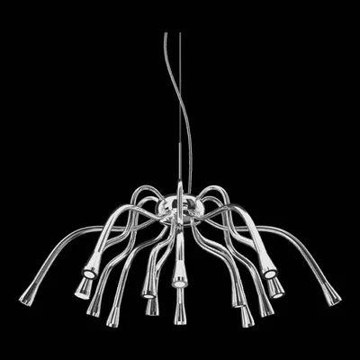 Image de LAMBIO 15xLED/1W, CHROME L : 610, l : 610, H : 1150, douille LED,