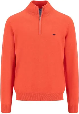 Produktbild von Fynch Hatton Superfine Halbzippullover Orange L Herren Orange L