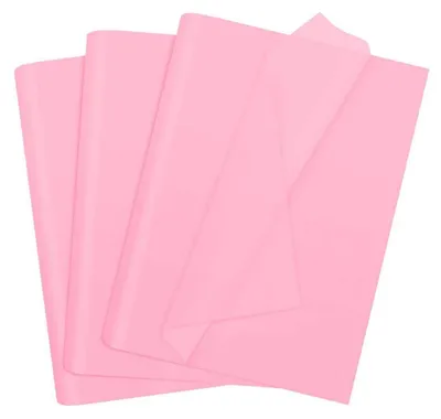 Image de Papier de soie, 100 feuilles, rose, 35 x 50 cm, papier d'emballage, décoration