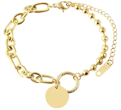 Produktbild von Akzent Damen Armband Baiba "Baiba" Damen Silberfarben - Edelstahl Gliederarmband