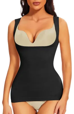 Productafbeelding van Solidchoice - Dames Shapewear Onderhemd - Zwart - M