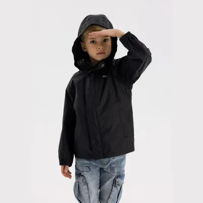 Produktbild von Minoti Regenjacken Kapuze Schwarz Gr. 98 für Mädchen