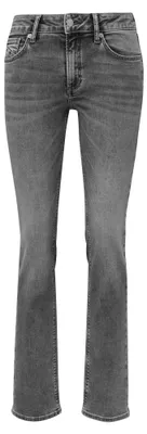 Produktbild von s.Oliver Catie Jeans Slim Fit Mid Rise Straight Leg Used-Effekt weich & elastisch