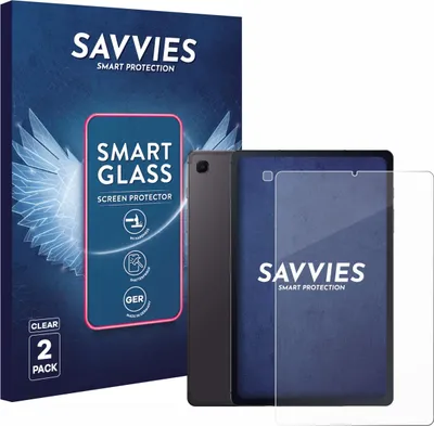 Produktbild von 2x Savvies Schutzglas Folie für Samsung Galaxy Tab S6 Lite 2020 (Display+Kamera) 9H Panzer Schutzfolie Glas Displayschutz klar transparent