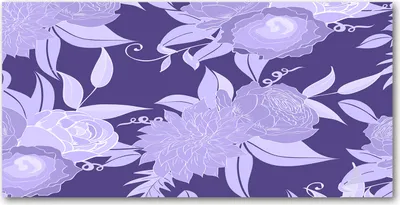 Produktbild von Tulup® Glas-Bild - 100x50 -Wandkunst - Wandbild hinter gehärtetem Sicherheitsglas  - Blumen & Pflanzen - Blumenmuster - Lila