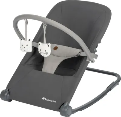 Produktbild von Bebeconfort Aster, Babywippe, 0–2 Jahre, Leichtgewicht (2,7 kg), ultra-kompakt zusammenklappbar, verstellbare Rückenlehne, Tinted Graphite