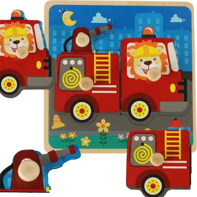 Immagine prodotto di Puzzle in legno vigili del fuoco