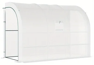 Produktbild von Garten- und Balkonraumteiler mit Stahlrahmen und UV-beständiger Folie, 300x150x213 cm