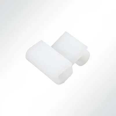 Produktbild von Lysel® Kunststoff Doppelhaken groß, (BxL) 37x41mm in Weiß (250 Stück)
