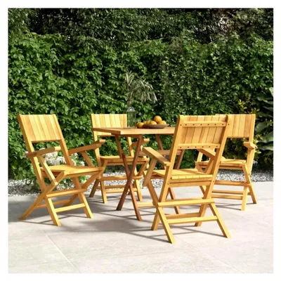 Produktbild von Klappstühle für den Garten, 4 Stück, 55x61x90cm, Teakholz