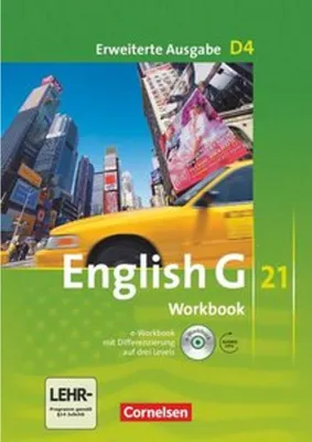 Obrázok produktu pre English G 21. Erweiterte Ausgabe D 4. Workbook mit e-Workbook und Audios Online