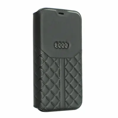 Image de AUDI Q8 iPhone 12 Pro Max 6,7" Housse en cuir Porte-carte Portefeuille Noir