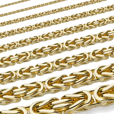 Produktbild von Goldkette Königskette Halskette Breite 3,5 mm 45 cm 585 - 14 Karat Gold