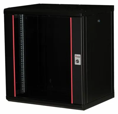 Obrázek produktu pro Equip EPM-12-6045-B-CBAA, Nástěnný regál, 12U, Zámek, Kolejnice racku, 22,5 kg, Černá
