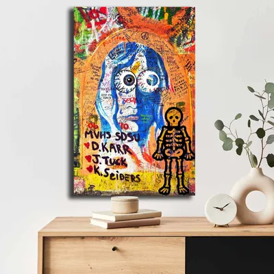 Zdjęcie produktu dla Wallity, 4570POP-015, Dekoracyjny obraz na płótnie, Wielokolorowy, 100% CANvas, 45 x 70 cm