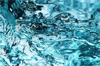 Produktbild von Wallario Poster - Frisches blaues Wasser in Aufruhr, Kunstdruck Größe: 61 x 91,50 cm