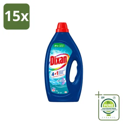 Produktbild von 15 x Dixan Flüssigwaschmittel Fresh Blue - Großpackung - 15 Stücke