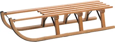 Produktbild von Sirch Davoser Rodel Buche Standard Holzschlitten Rodel , Variante:110 cm (3 Bockstützen)