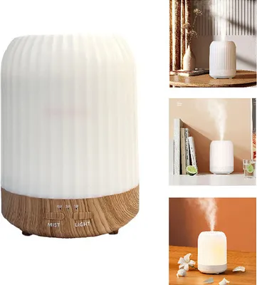 Produktbild von Luftbefeuchter, Diffusor für ätherische Öle, leiser Diffusor, 500 ml, weiß