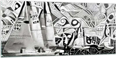 Produktbild von Bilder auf glas - Abstraktion modern - 120x50cm - Glasbilder - Wandbilder - Kunstdruck - zum Aufhängen bereit - Wanddekoration aus Glas - Glas Bilder - Wandbild auf Glas - Einteilig - GAB120x50-3479