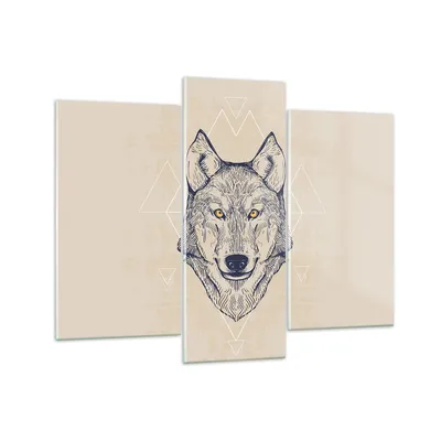 Produktbild von Bilder auf glas - Husky Hund Portrait Plakat - 130x100cm - Glasbilder - Wandbilder - Kunstdruck - Wanddekoration aus Glas - Glas Bilder - Wandbild auf Glas - GCB130x100-3109