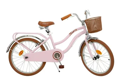 Produktbild von Detský bicykel 20" Vintage Pink pre dievčatá s košíkom a nosičom