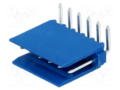 Obrázok produktu pre 2x zásuvka, konektor: 6-pinový, samica, 2,54 mm, pre montáž na dosku, 3A, 281698-6, Signteck