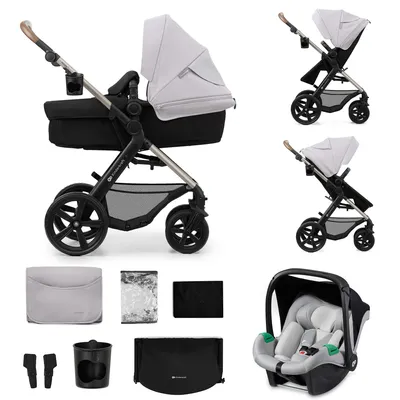 Obrázek produktu pro KINDERKRAFT Kočárek kombinovaný Moov 2 3v1 Moonlight Grey - pěnová kola