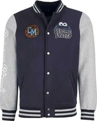 Produktbild von Sesame Street Collegejacke Herren Cookie Monster multicolor XL