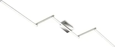 Produktbild von BRILONER STAFF LED Deckenleuchte, Schwenkbar, Warmweißes Licht, indirektes Licht, silberfarbig, 227,2 x 12 x 5 cm