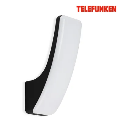 Immagine prodotto di Lampada da parete per esterni a LED 4000K IP44 15W nero metallo-plastica Telefunken
