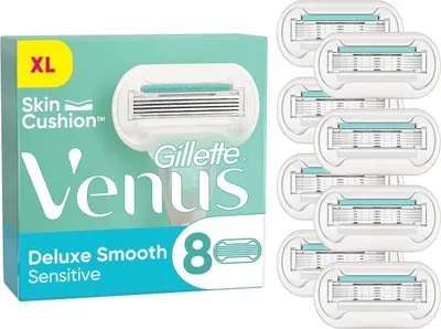 Produktbild von Gillette Venus Deluxe Smooth Sensitive Systemklingen 8er