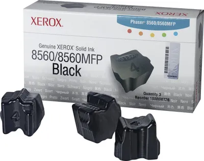 Produktbild von XEROX ColorStix schwarz f. PH8560xx (3.000 Seiten/3 Stück)