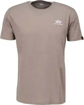 Produktbild von ALPHA INDUSTRIES BASIC T SMALL LOGO Herren Logoshirt, Größe:L, Farbe:679 - Vintage Sand
