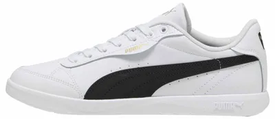 Produktbild von PUMA Vikky Star Damen-Sneaker, Weiß/Schwarz/Gold, 7 UK